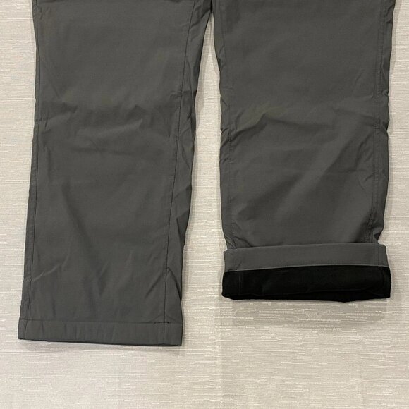 Eddie Bauer Fleece Lined Tech Pants Mens 40 x 30 Gray Water Repellent Insulated - Picture 9 of 16
